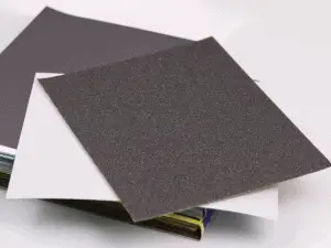 Pile of sandpaper sheets