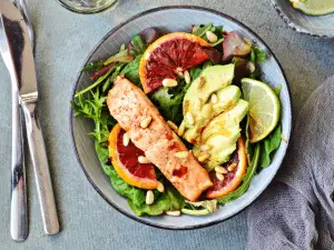 plate full of healthy food