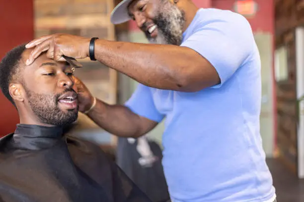 Man at the barber shop