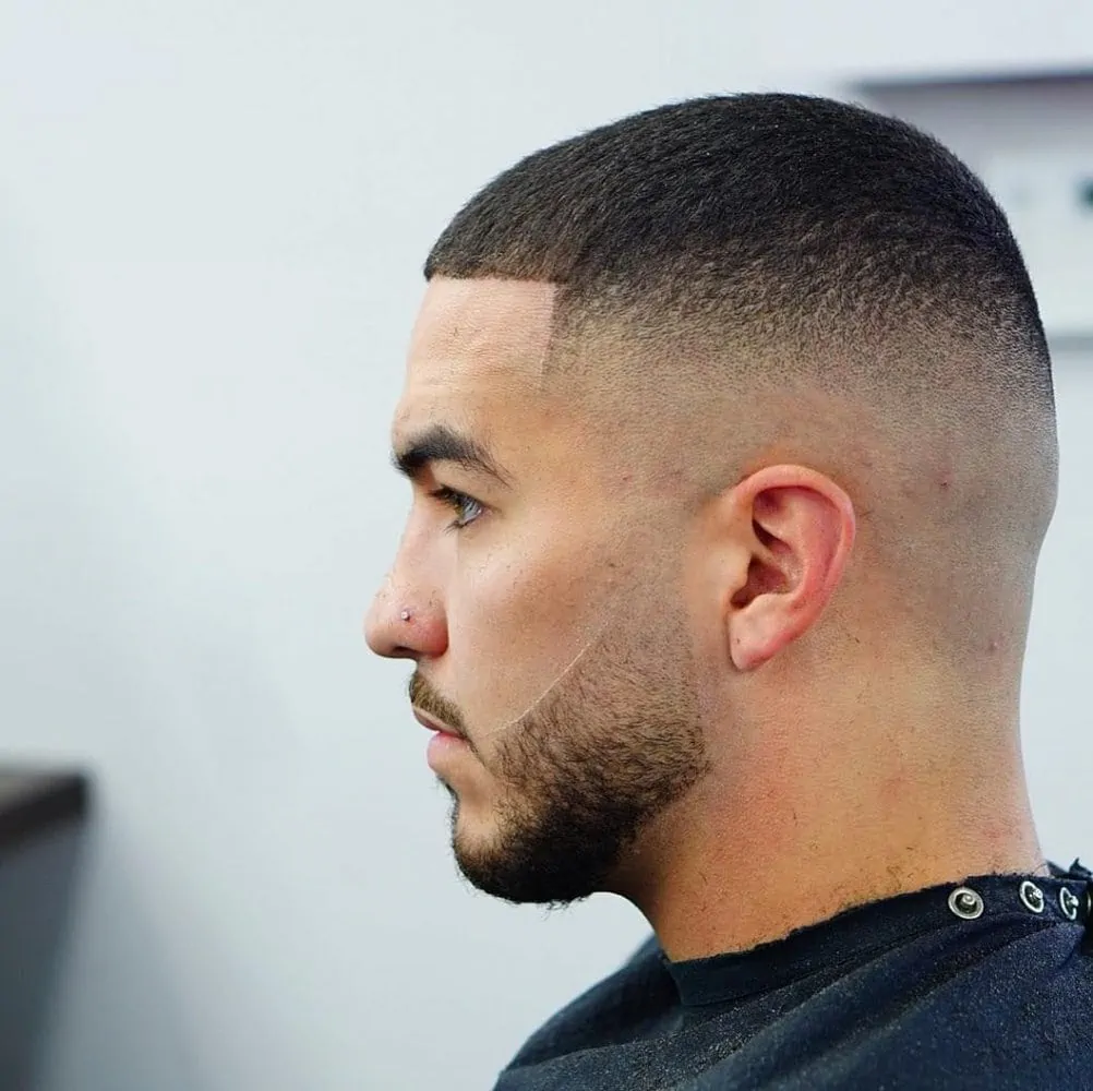 High Fade With A Buzz Cut